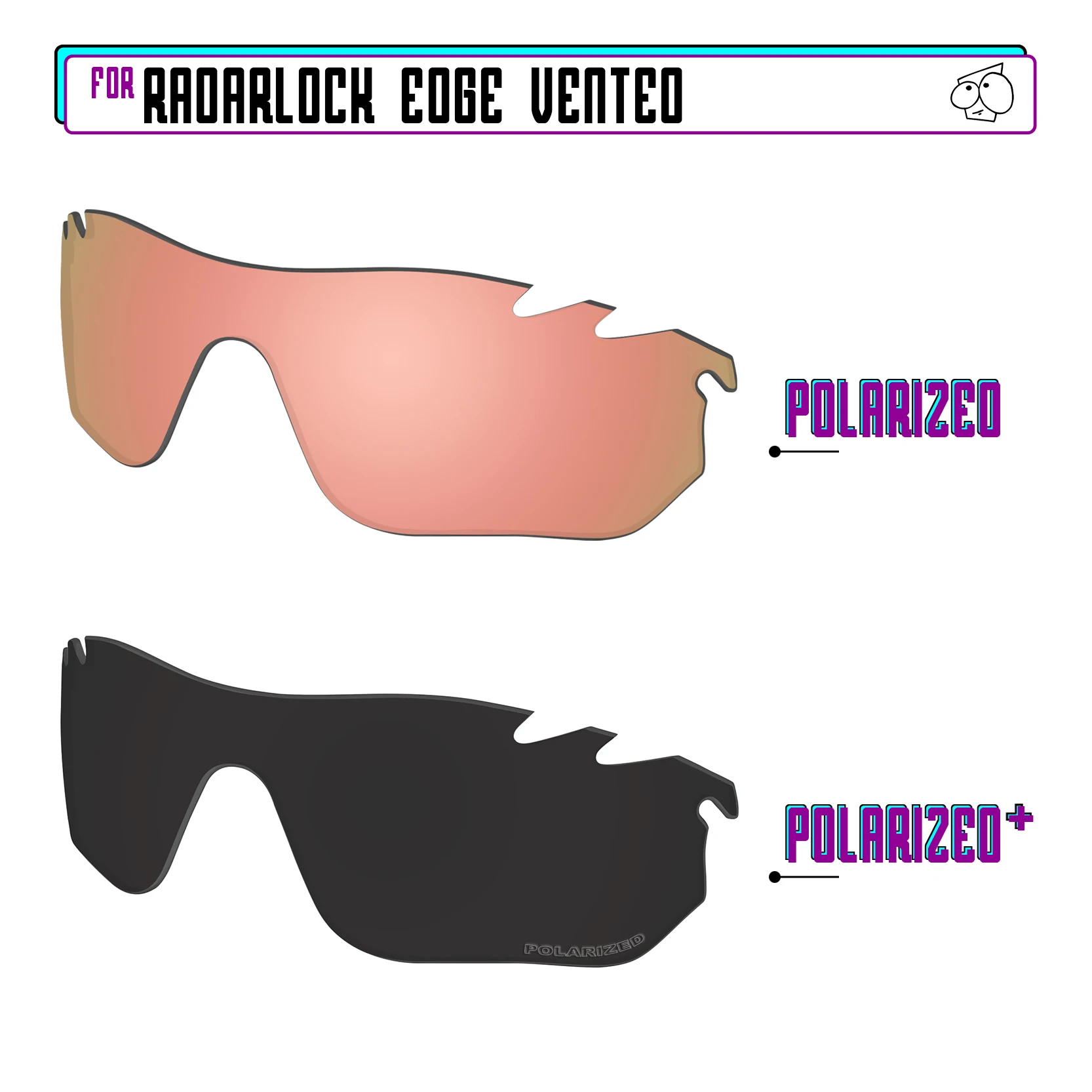 EZReplace gepolariseerde vervangende lenzen voor - Oakley RadarLock Edge geventileerde OO9183 zonnebril - meerdere opties