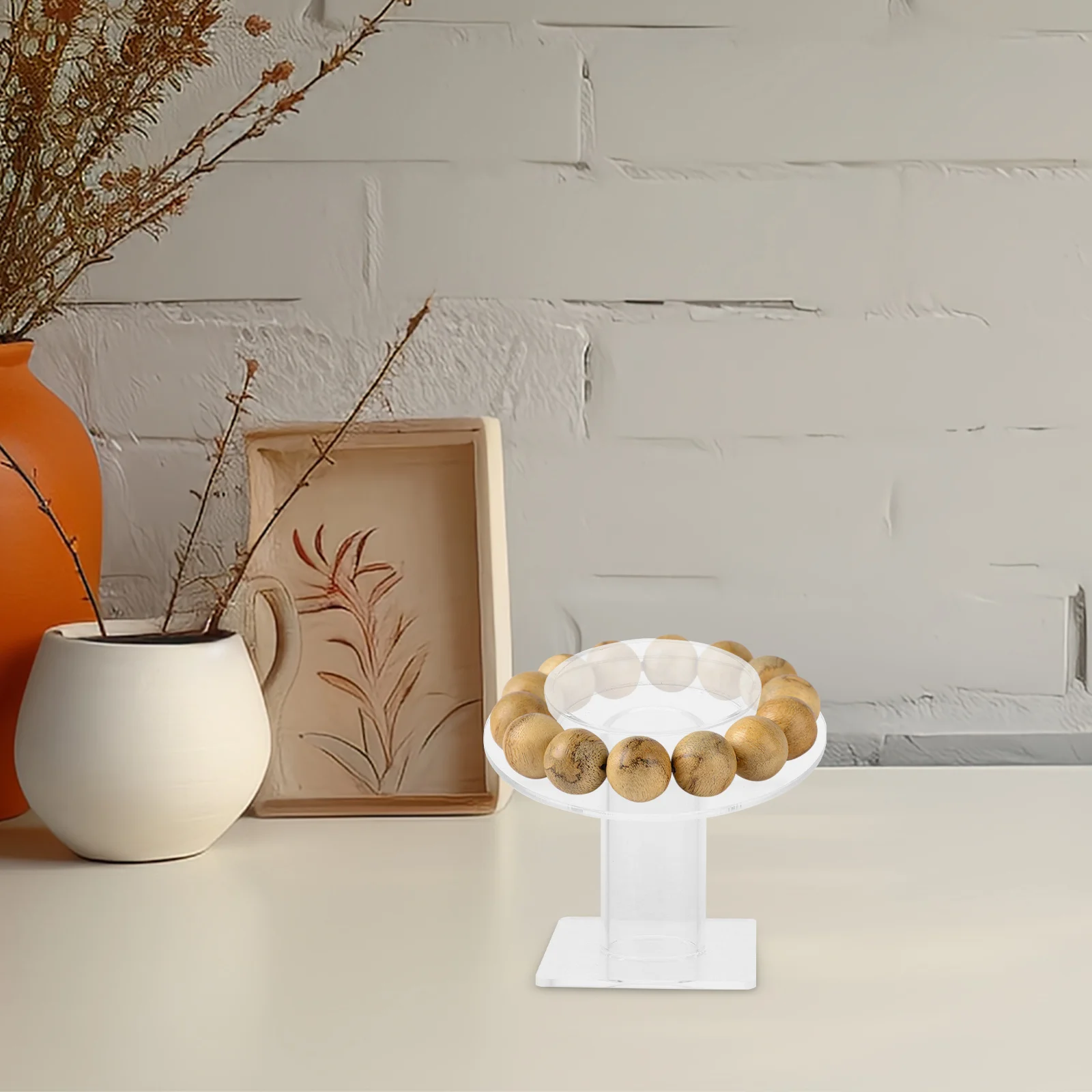 

Bracelet Display Stand Acrylic Bangle Holder Single Layer Jewelry Organizer Space Saving Modern Display Rack For Home