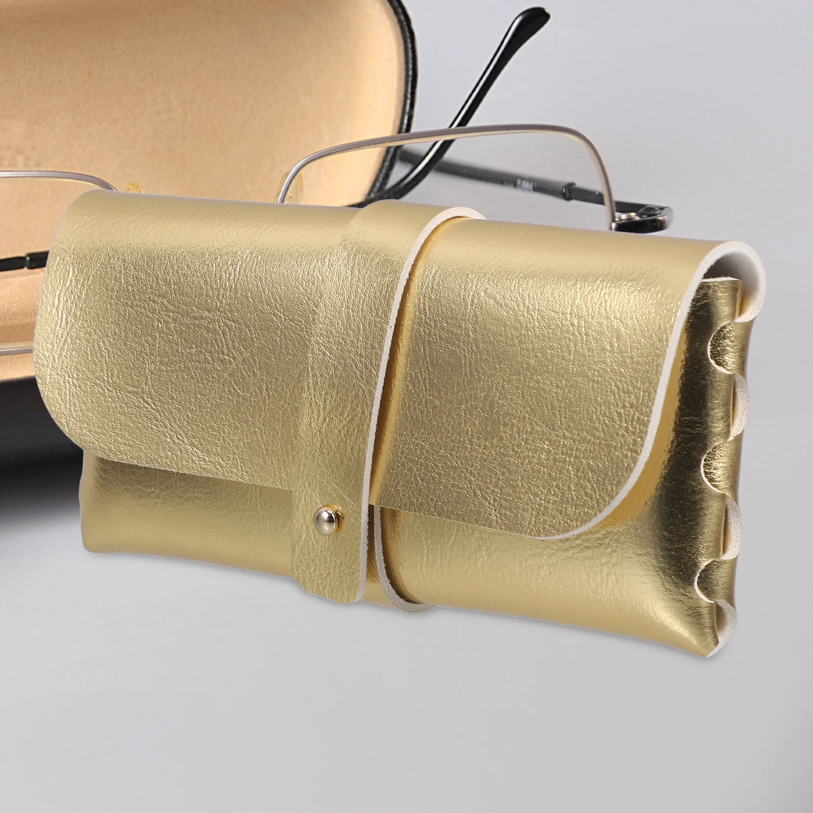 

2Pcs PU Glasses Pouch Portable Sunglasses Bag Travel Eyewear Storage Soft Reading Glasses Case Lightweight Holder
