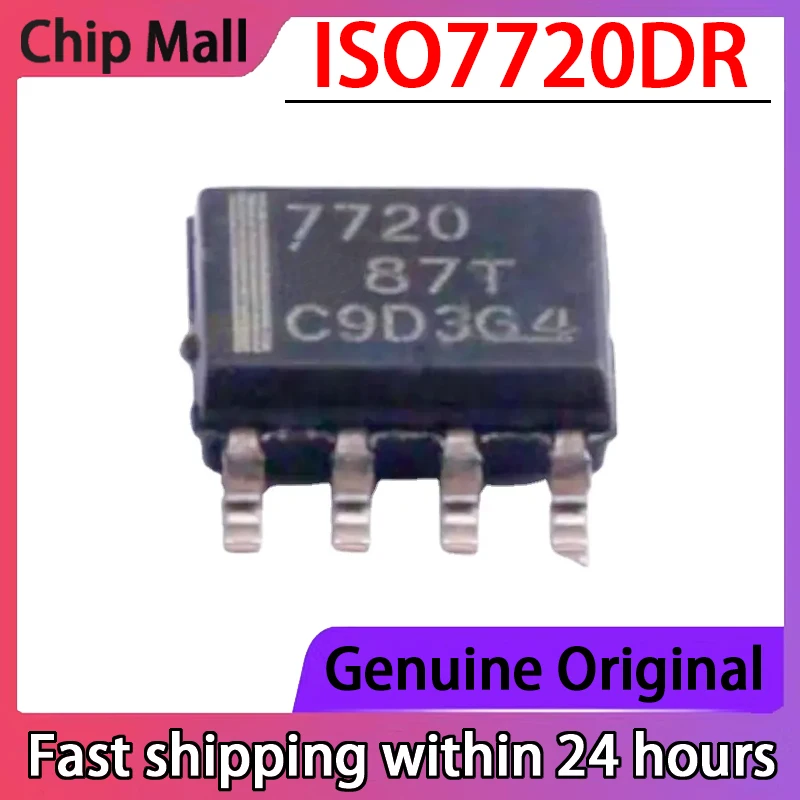 1PCS Original Genuine ISO7720DR SOIC-8 Dual Channel Enhanced Digital Isolator Chip