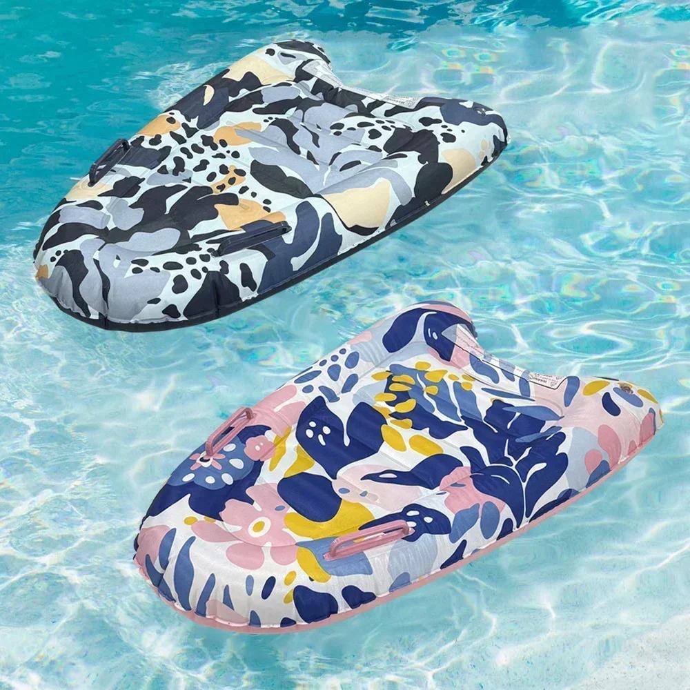 1 PC หนา PVC Inflatable กระดานโต้คลื่นสําหรับว่ายน้ําและท่องทะเลแบบพกพาสกีน้ํา BOARD เหมาะสําหรับสระว่ายน้ําชายหาดวันหยุด