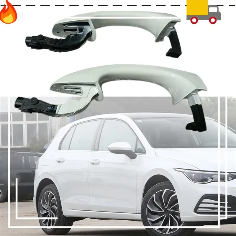 

Discount-2PCS Front Left And Right Exterior Door Handles Kessy 5G0837205Q 5G0837206Q For Golf