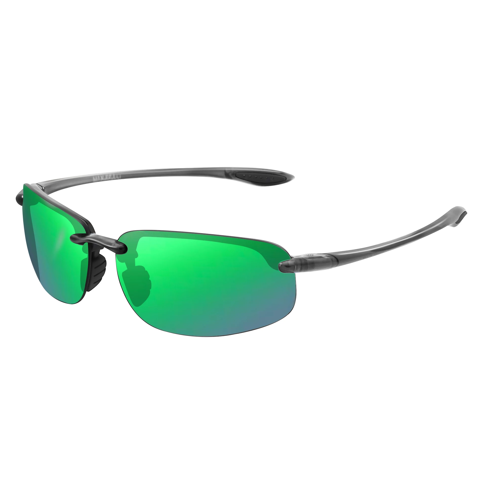 JULI Sport-Sonnenbrille für Herren und Damen, TR90, randloser Rahmen, UV400-Schutz für Radfahren, Laufen, Angeln, Baseball, Fahren, 8001 – Detail 32