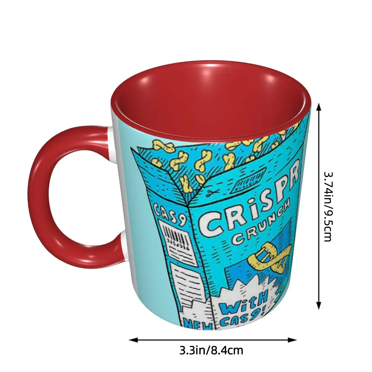 Crispr Cas9 Gene Editing Science Cereal Dna Mug Funny Ceramic Coffee Cups Tea Mugs Milk Cup Drinkware Gifts for Friends