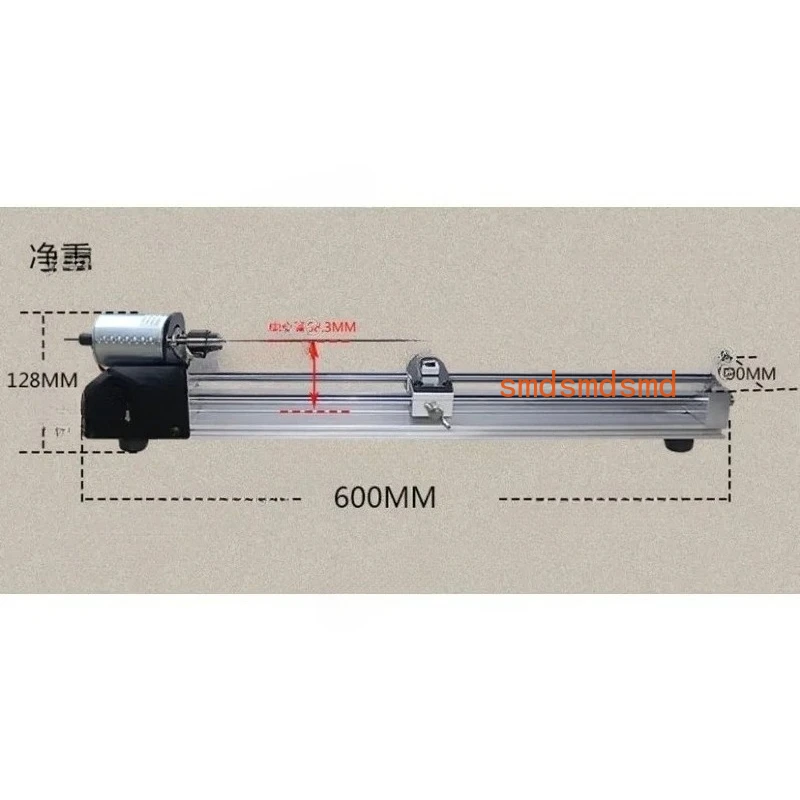 Upgrade DIY Multi-function Mini Simple Drilling Painting Polishing Guide Rail Punching Forward and Reverse Fish Float Lathe