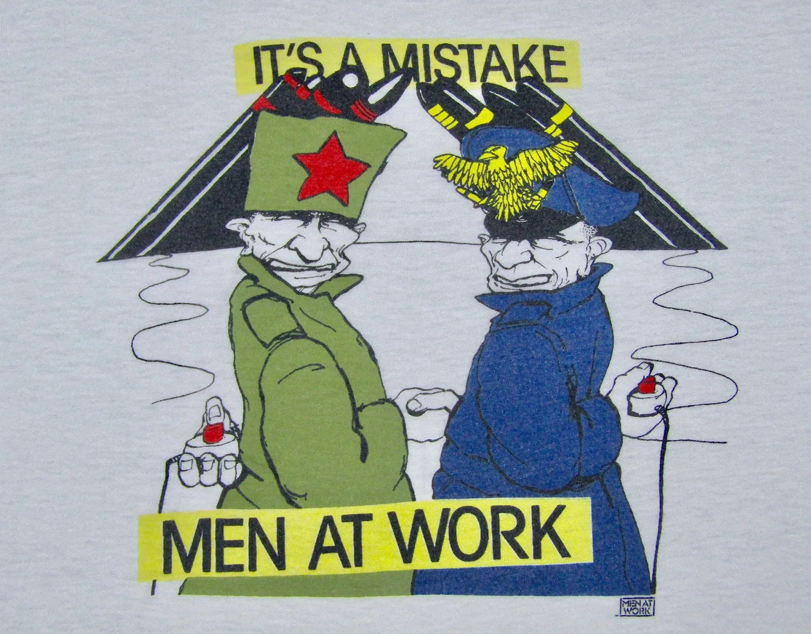 Its a Mistake MEN AT WORK Shirt Short Sleeve White Unisex S-5XL KE046