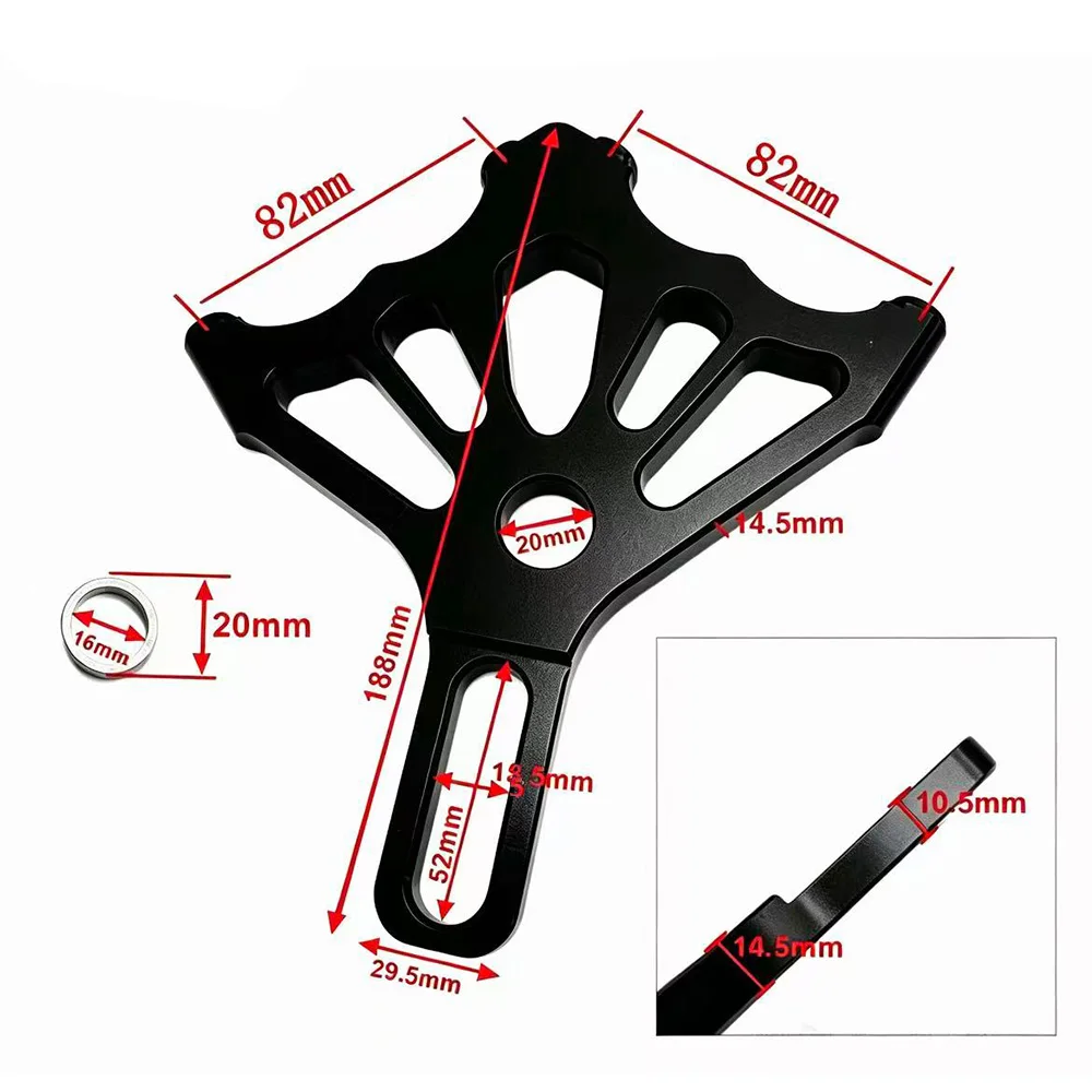 2 PCS RPM Brake Calipers Bidirectional With 220mm Brake Disc Rear Flat Fork Brake System For Scooter Motorcycle Modify view 4