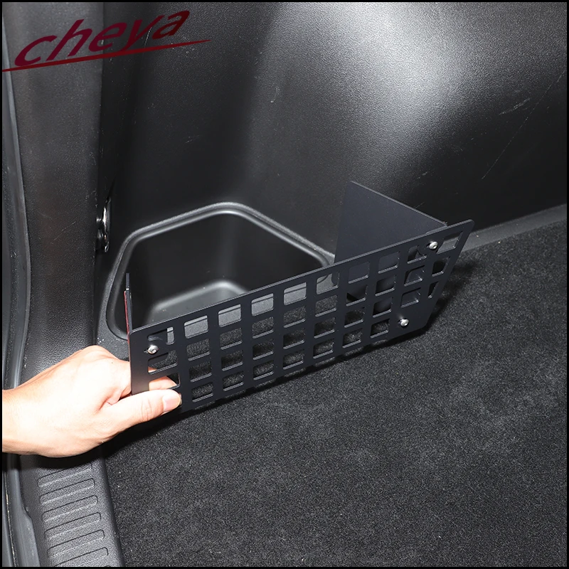 

For Great Wall Haval Raptors Menglong 2023 + Aluminum Alloy Car Rear Trunk Organzier Partition Seperate Board Side Storage Box