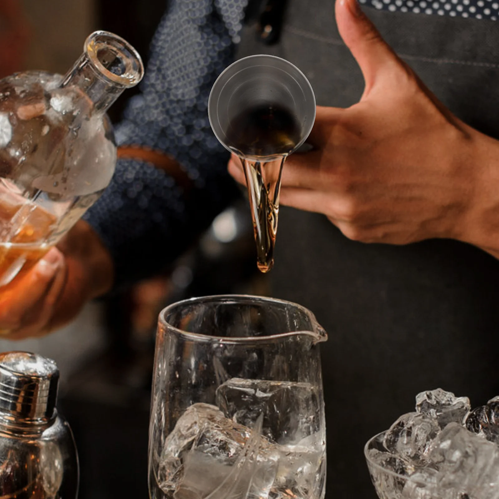 

Stainless Steel Cocktail Jigger 25Ml 50Ml Double Head Ounce Cup Measuring Device for Bar Home Bakery Use Bartending Tool