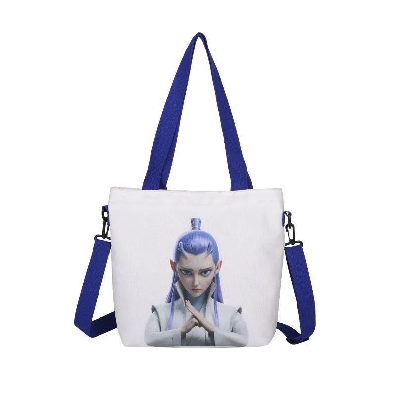 

Women's Handbag Fashionable Floral Print Canvas Shoulder Bag for Women Student Large Capacity Simple Storage Bag