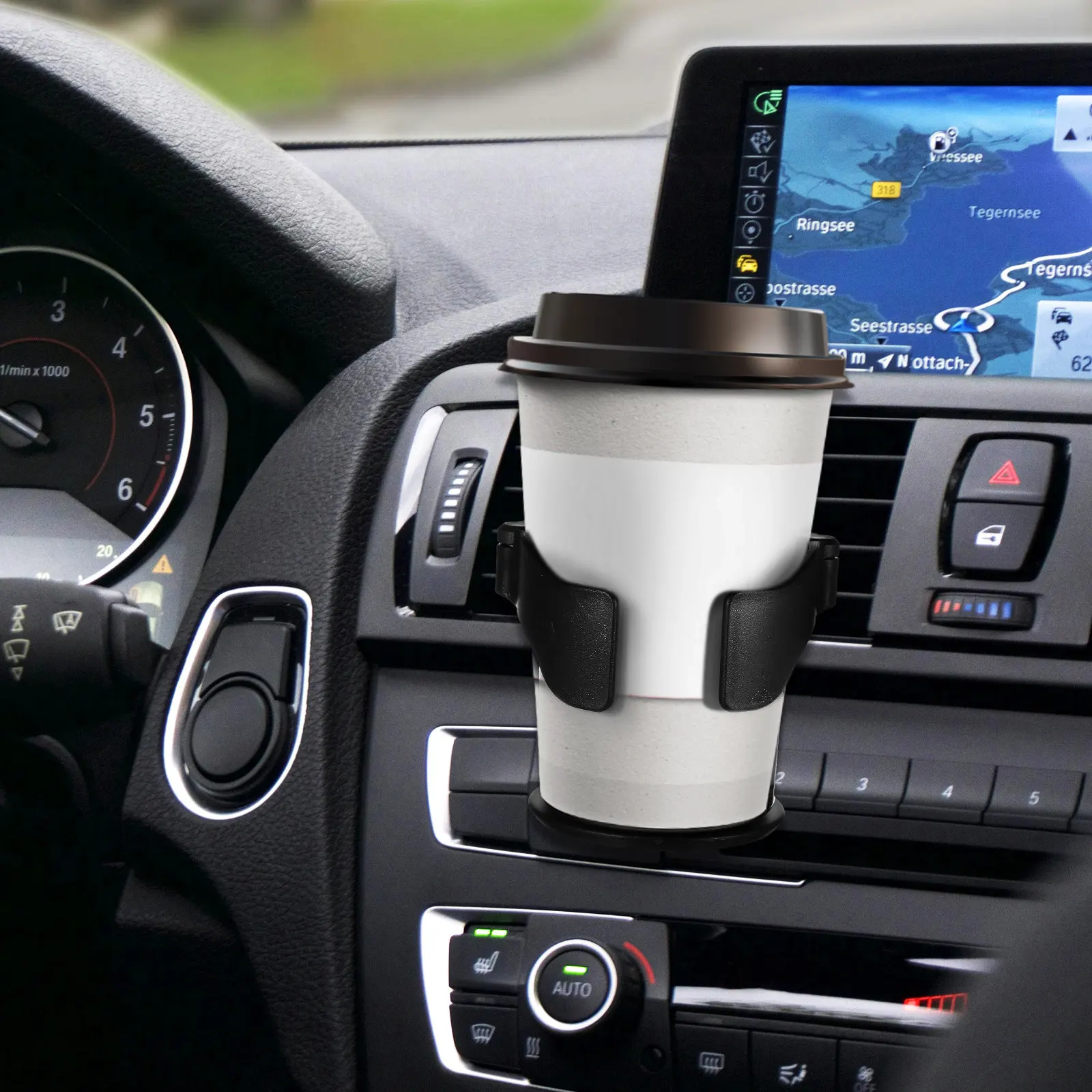 

2Pcs Car Vent Cup Holder Extender for Water Bottle Or Coffee Sturdy Hold No Slip Design Fits All Vehicle Air Vents Car Drinks