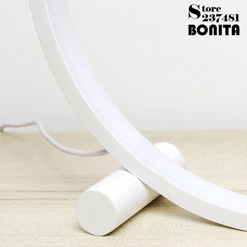 Whole Lamp Touch Sensitive Dimmable Table Lamp Creative Simplicity Smart Pat-Pat Turn on Round Desk Light Usb Table Light