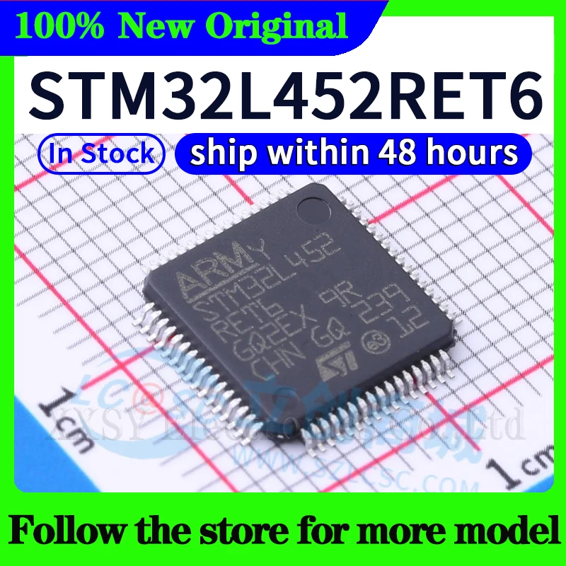 STM32L452CEU6 STM32L452CCU6 STM32L452RET6 STM32L452RCT6 STM32L452VET6 STM32L452VCT6 STM32L452REY6 في المخزون 48 ساعة السفينة