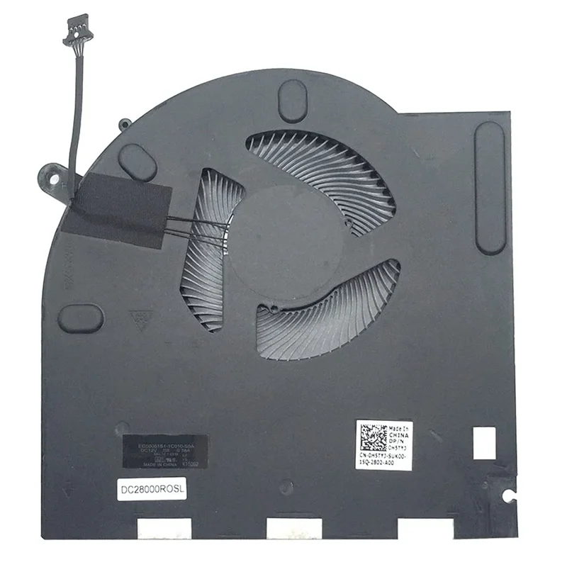 Ventola di raffreddamento CPU + GPU adatta per Dell Alienware M17 R3 M17 R4 P45E 0H5TYJ 0CNV63 Durevole