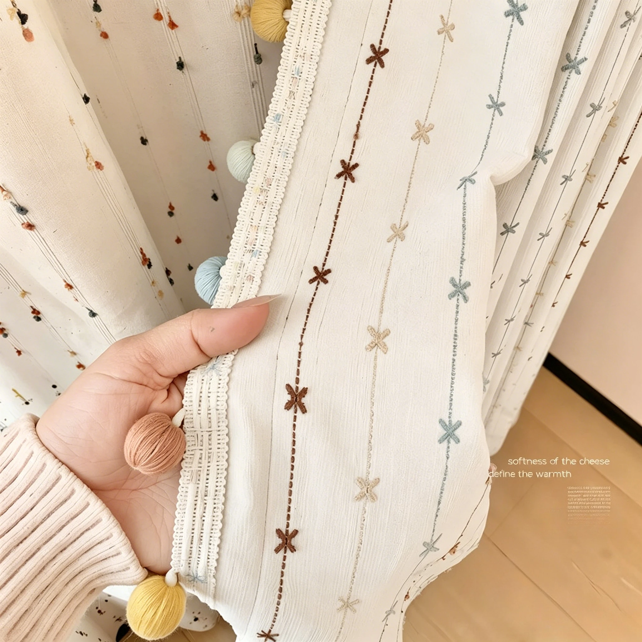 Rainbow Stars Blackout Cute Curtain Soundproof Children Room Decoration Living Room Dreamy Sunshade Drapes Cloth Customized
