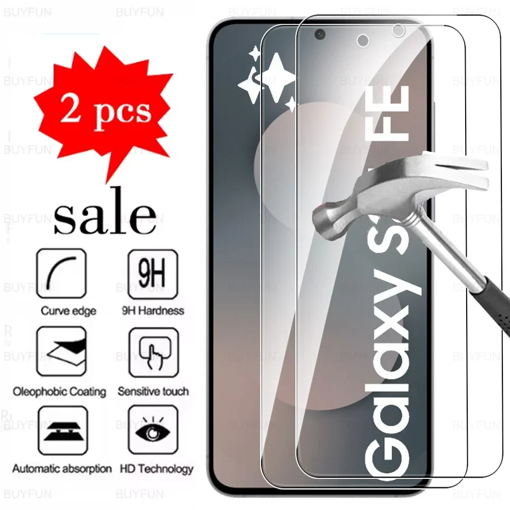Samsung Galaxy S25 FE用 強化ガラス 2枚入り SamsungS25FE GalaxyS25FE S25FE S 25 F E 5G 画面保護フィルム スマホカバー