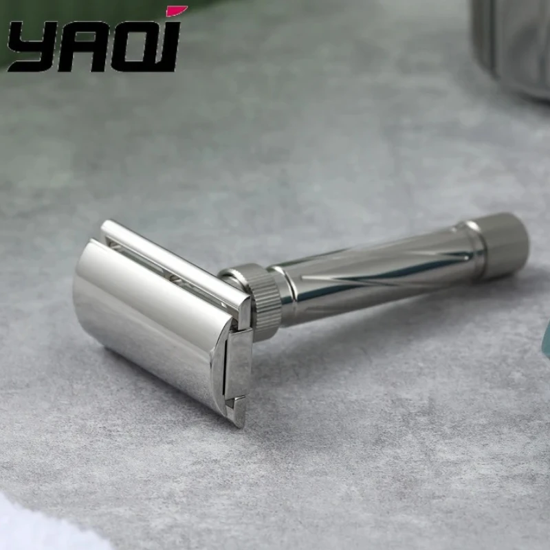 ماكينة حلاقة آمنة قابلة للتعديل من الفولاذ المقاوم للصدأ Yaqi Ultima للرجال - تجربة حلاقة مريحة #1