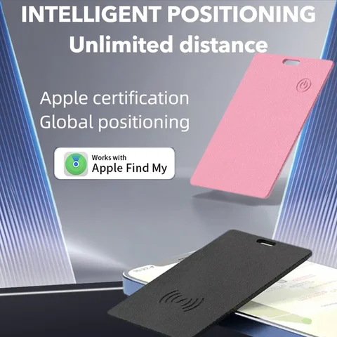 추적 카드 Ipx6 초박형 글로벌 GPS 위치 스마트 지갑 Apple용 분실 방지 Bluetooth 장치 무선 충전 찾기