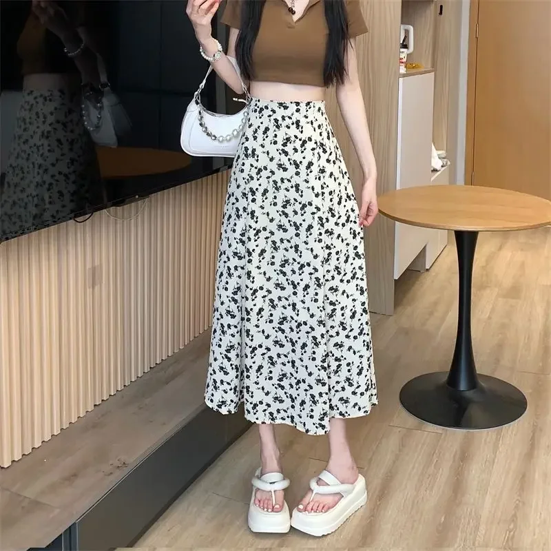 レディース パッチワークスカート 花柄 ミディ丈 ワンピース ハイブランド ヴィンテージ Vネック Y2K 新作 ハイクオリティ トレンド 2025 Aライン スカート