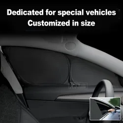 For KIA EV5 2024 2025 Dedicated ALL Black Car Window Sunshade Sunscreen Insulation Anti-UV Curtain Interior Accessories