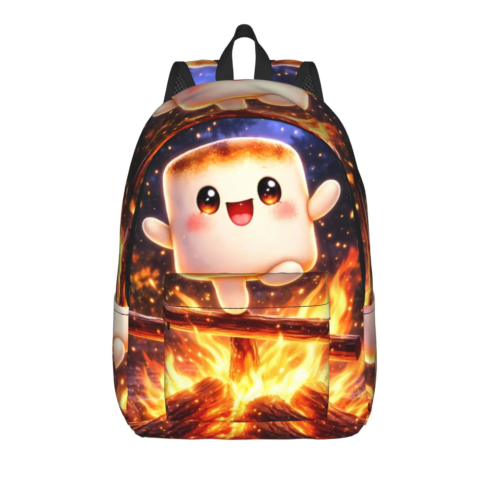 Fun Marshmallow Cartoon  Backpack  Trekking Backpacks Boy Girl Designer Pattern School Bags Style Rucksack