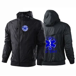 EMT Paramedic Emergency Medical 2023 Mens Outdoor Windproof Waterproof Jacket Lightweight Breathable Comfortable printing coat