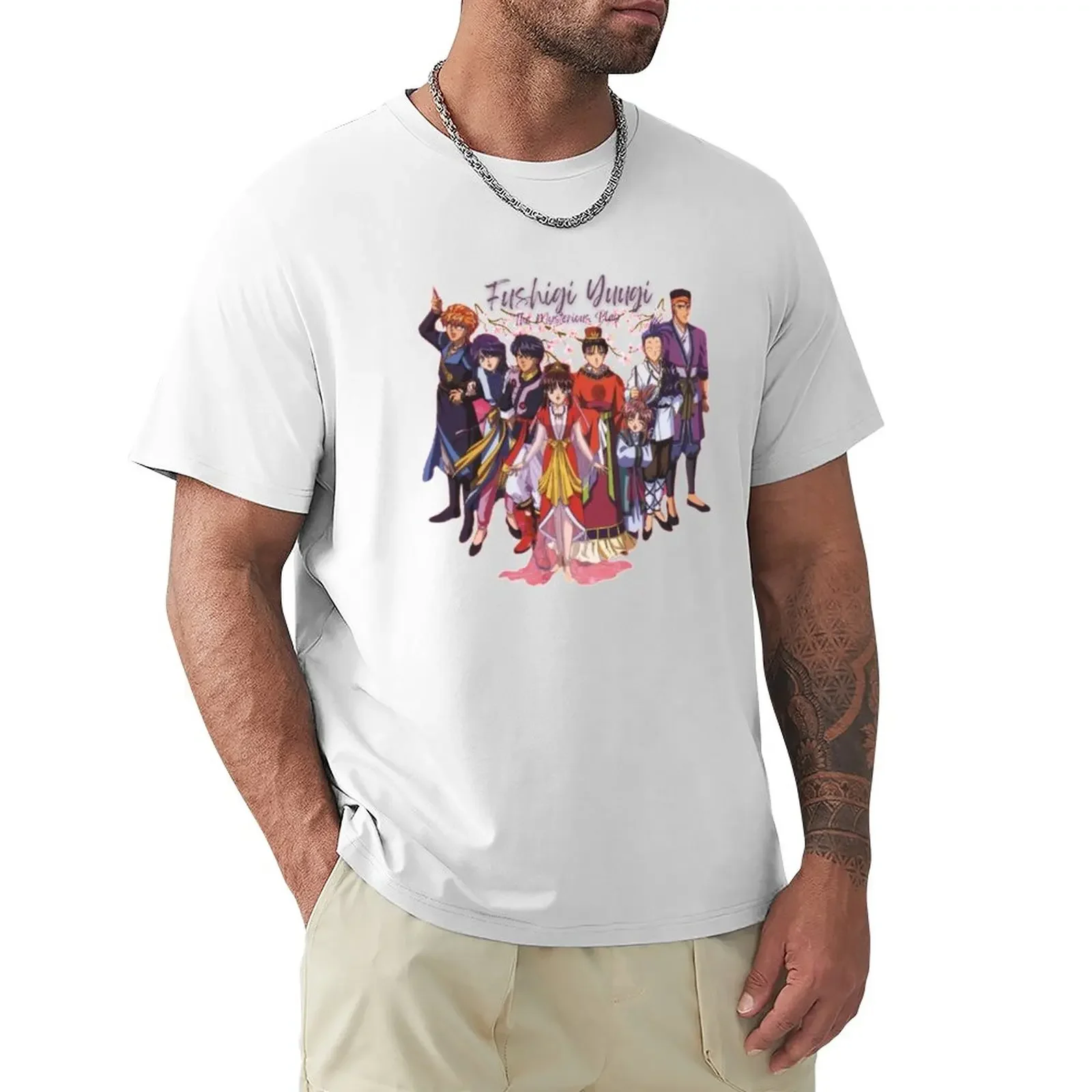 Fushigi Yuugi Group With Title - ORIGINAL by SillyFun.redbubble.com T-Shirt Short sleeve summer clothes mens clothing