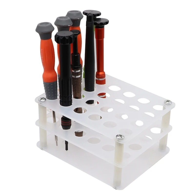 Portable Plastic Box Screws Storage Rack Box Screwdriver Storage Bracket Mobile Phone Repair Tool Acrylic Dropship