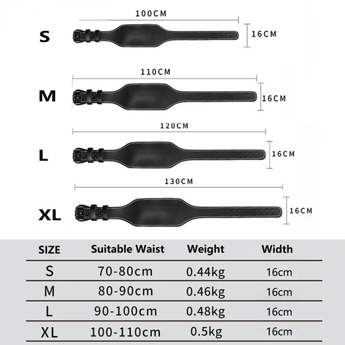 Imagen 2 del producto Cinturón de levantamiento de pesas de cuero ajustable, soporte de cintura, cinturón de gimnasio, envoltura ancha Unisex, correas de soporte para levantamiento de pesas