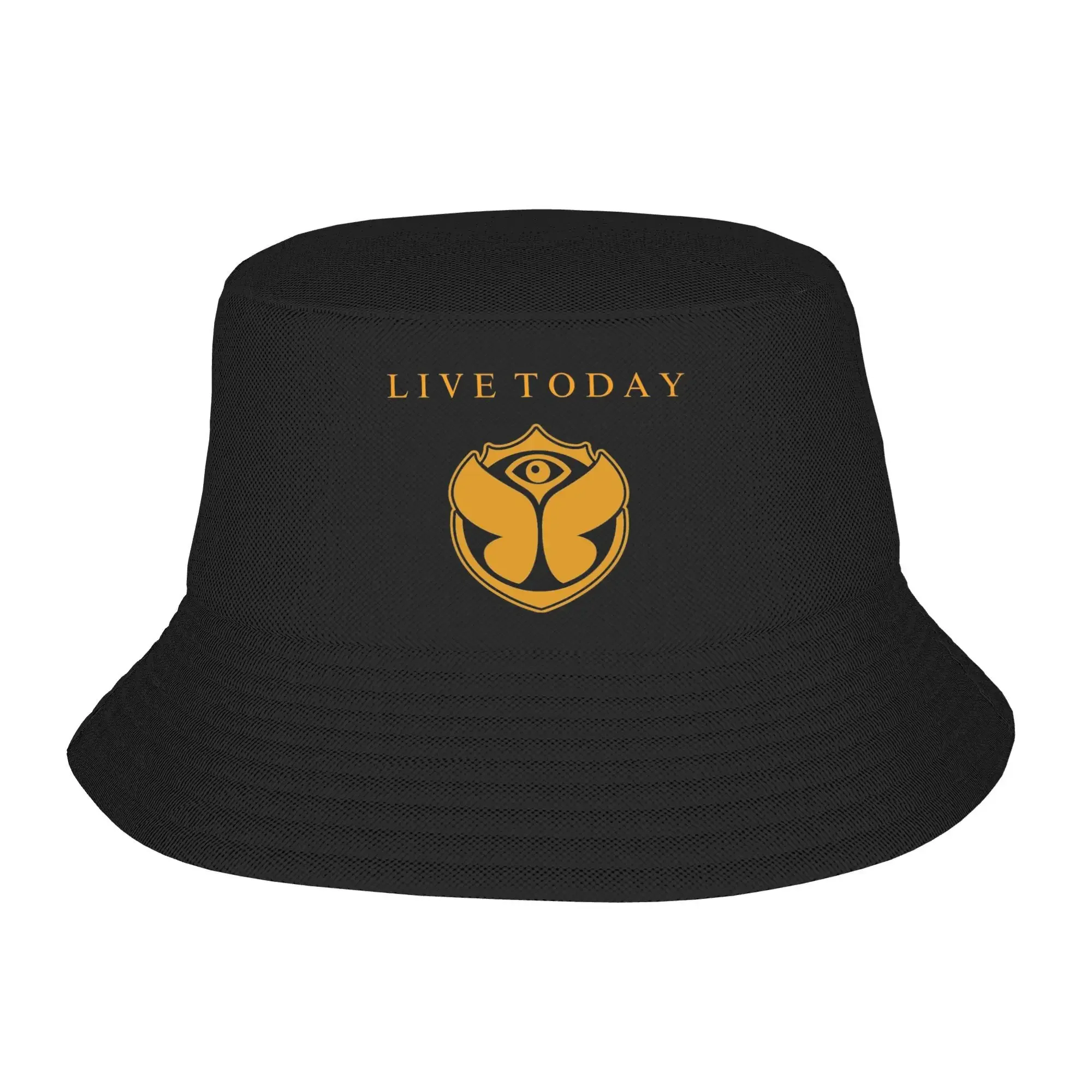 Live Today With Tomorrowlands Music Festival Bucket Hats for Unisex Vocation Sun  Packable  Camping Fishing Caps Headwear