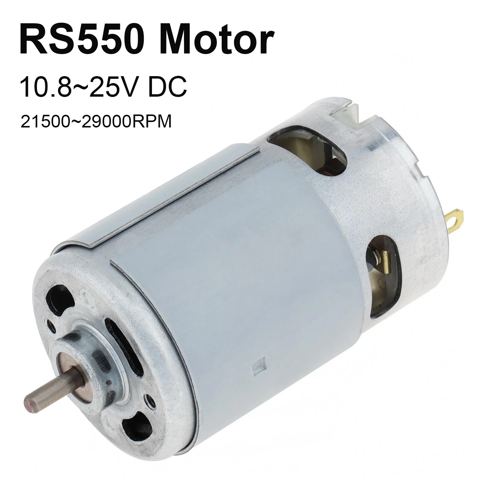 RS550 DC Motor 10.8V-25V High Speed RS 550 Electric Tool Micro Motor for Electric Drill Driver Cordless Screwdriver Accessories