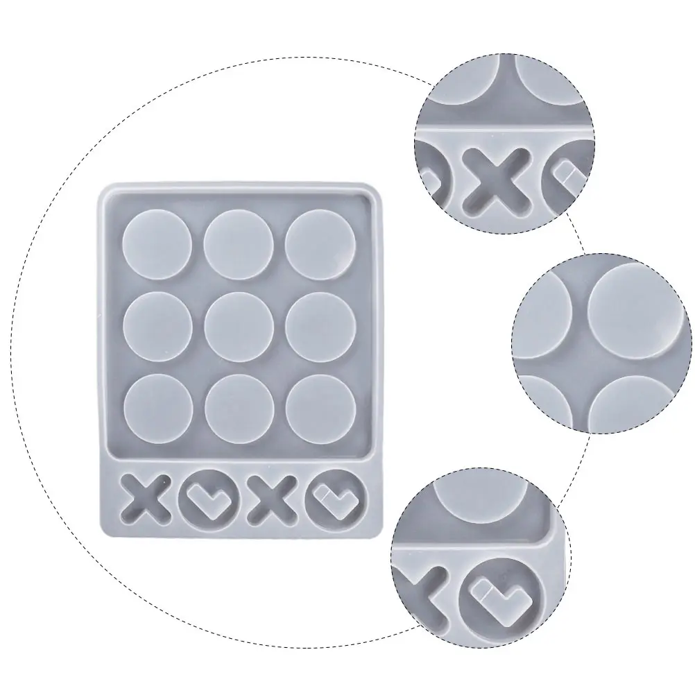 

Toe Mold Silicone DIY Epoxy Board Game Letter Chess White Table Manual Fine Workmanship Super Smooth Easy Demold