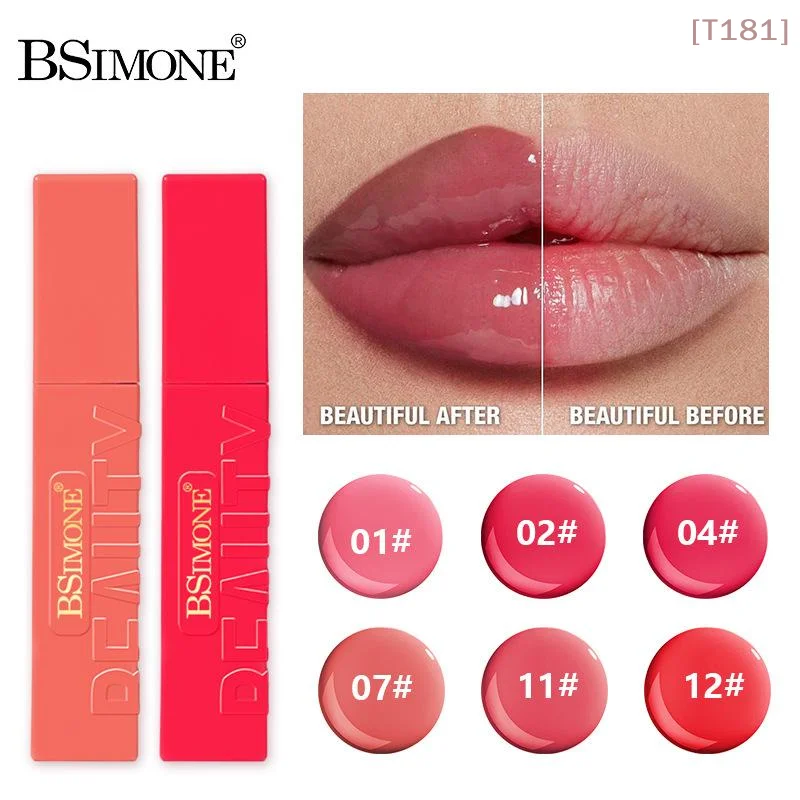 [TE1] BSIMONE Lip Gloss Moisturizing And Brightening Lip Oil, Long-Lasting Effect, Exclusively For Women