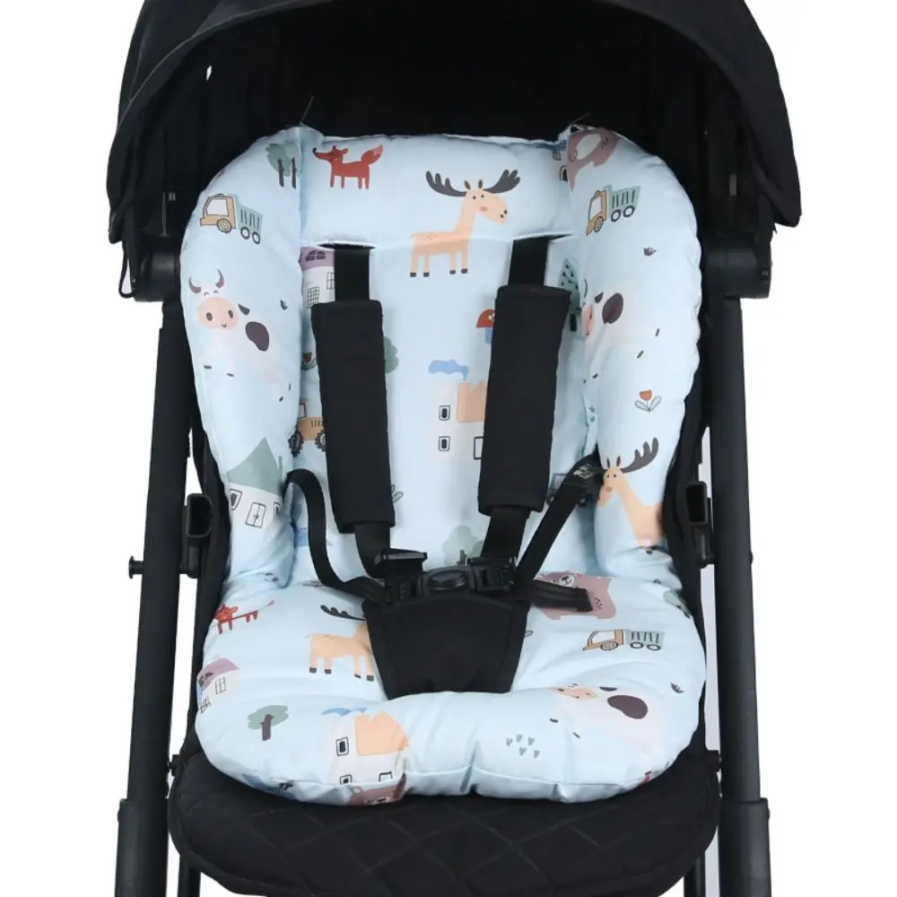 Stroller Accessories Baby Stroller Cushion Seat Liner Cartoon Pattern Trolley Mattress Car Seat Pram Cushion Pushchair Car Mat