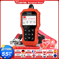 2025 VDIAGTOOL BT500 6V/12V/24V Car Battery Tester 5-3000 CCA Automotive Motorcycle Truck Cranking Charging Scanner Tools