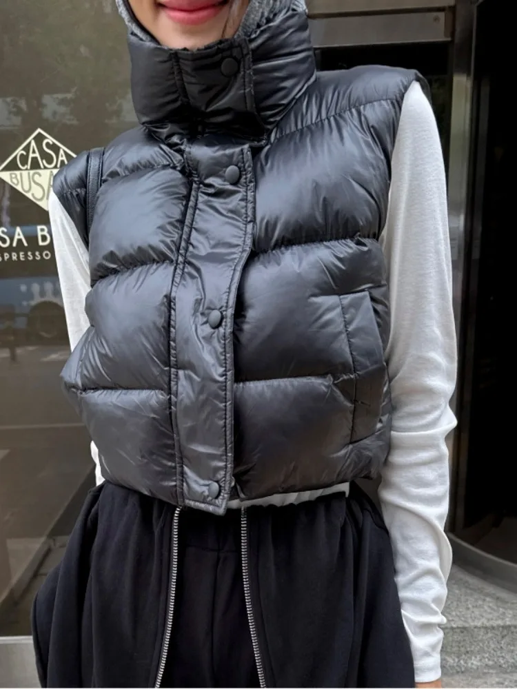 

Зимний шикарный хлопковый жилет ort Svel, женский модный воротник-стойка, теплая куртка, верхняя одежда для поездок на работу, чистая электронная коммерция