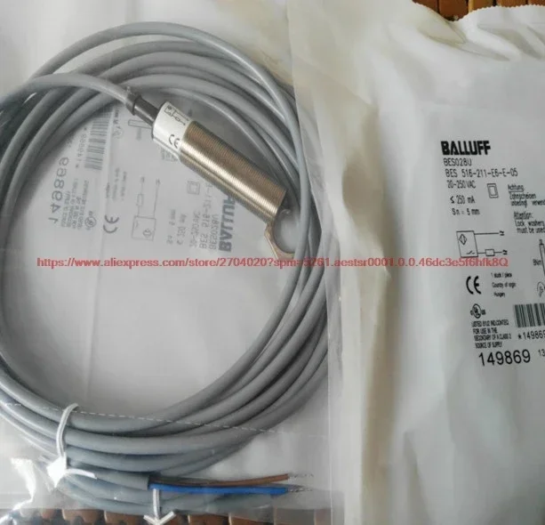 100% NEW BES 516-211-E6-E-05 Proximity Switch Inductive Sensor AC/DC Universal Normally Open Sensor