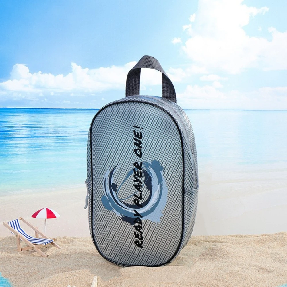 Portable Waterproof Storage Handbag Zipper Easy To Clean Toiletry Bag Organizer Case Solid Color Translucent Cosmetic Bag Lady