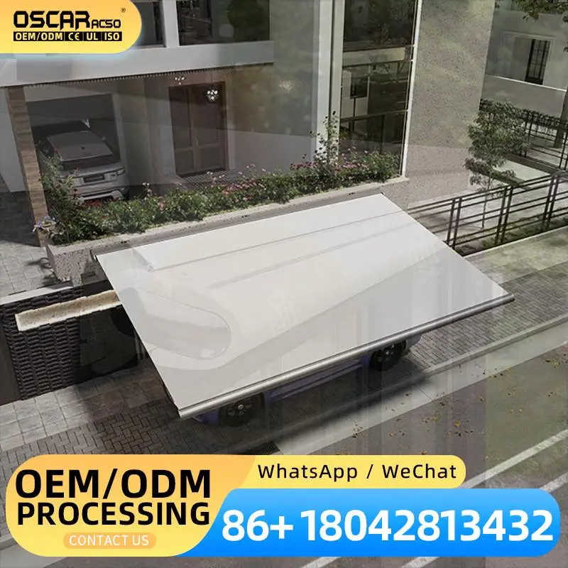 Outdoor Sun Protection Retractable Electric Canopy With Customized Size For Patio Garden Balcony Retractable Awning