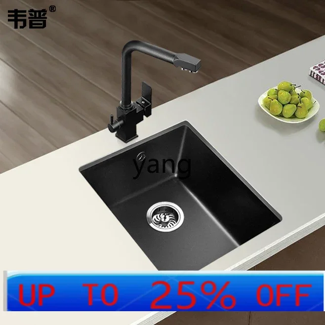 

ltt balcony quartz stone small sink single slot small vegetable wash basin granite wash basin