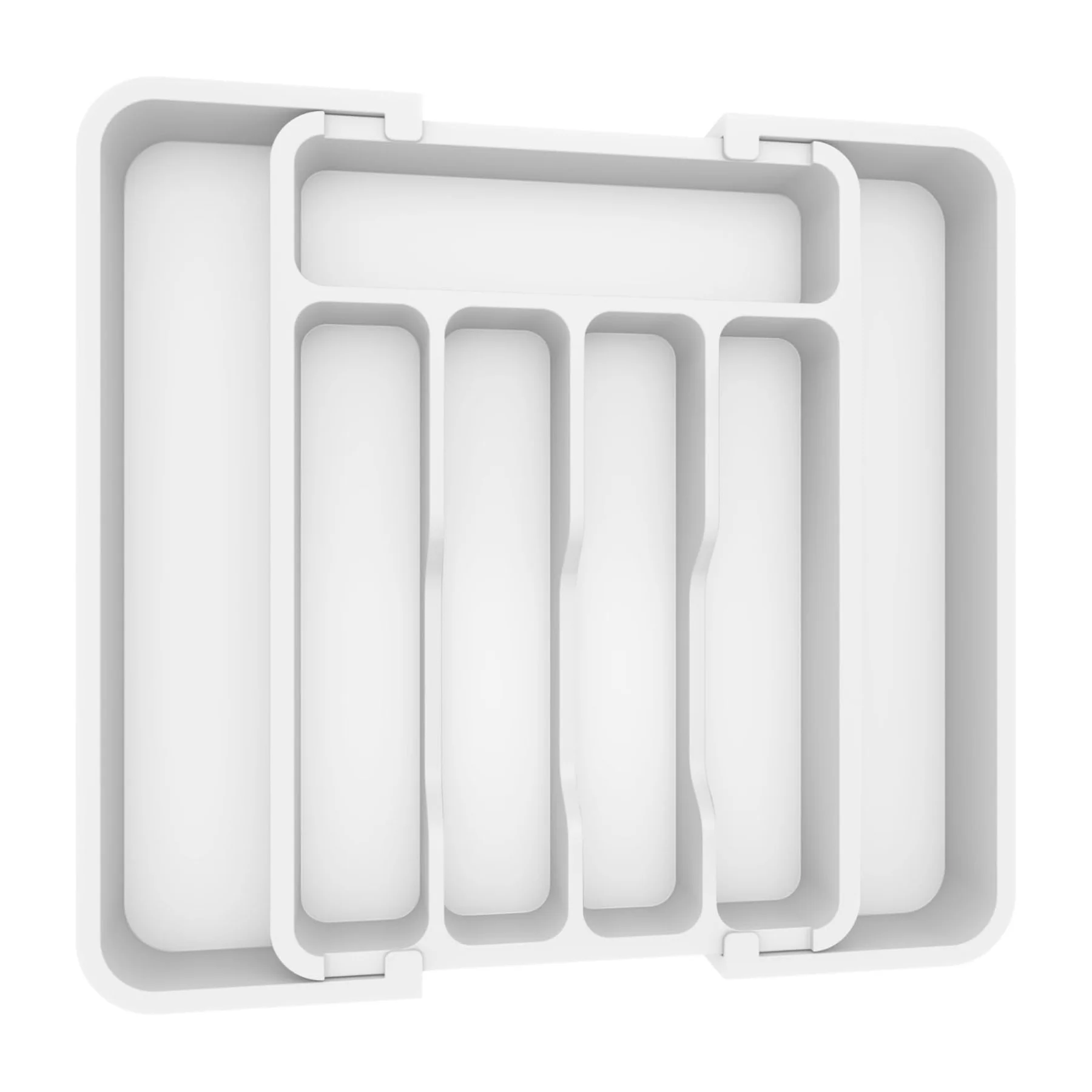 1 шт. органайзер для столового серебра — расширяемый органайзер для кухонного ящика, регулируемый органайзер для посуды, поднос для столовых приборов для вилок, ножей,