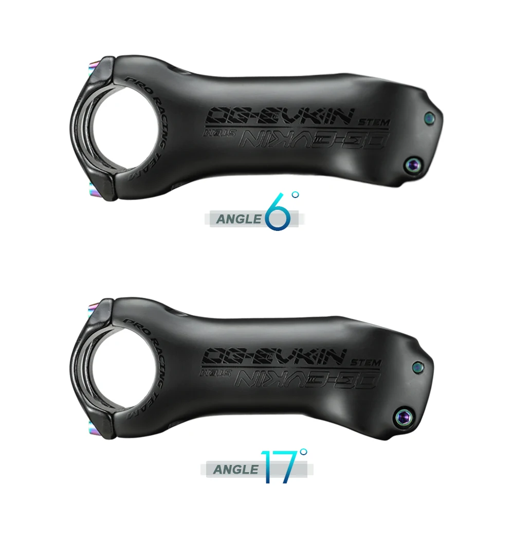 OG-EVKIN BS-004 T1000 Carbon MTB Fahrradvorbau 6/17 Grad 31,8 mm Carbon Rennrad-Vorbau Positiv und Negativ Fahrrad-Power-Teile – Detail 6