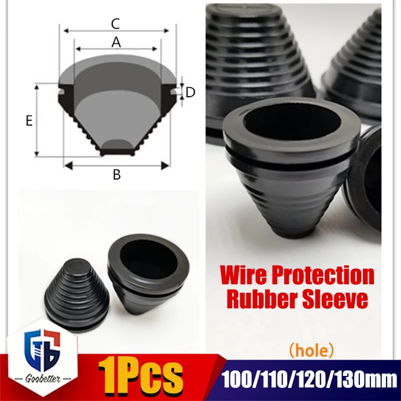 100/110/120/130mm Rubber Tower Type Protection Coil Snap in Grommet Pad Seal Ring Protective Ring Sealing Cap Wire Guard Ring