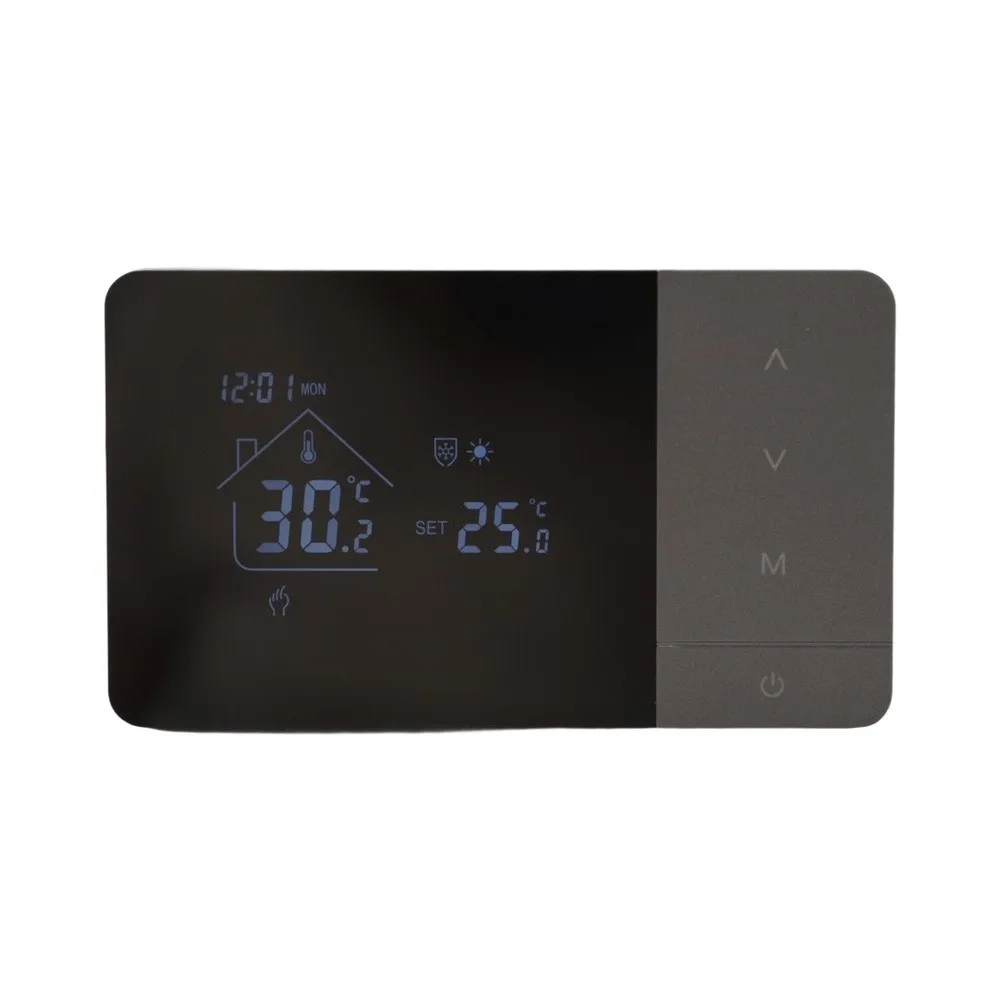 For Year-round Comfort Black Dark Gray Smart Heating Controller Daily Heating Schedule Temperature Control For