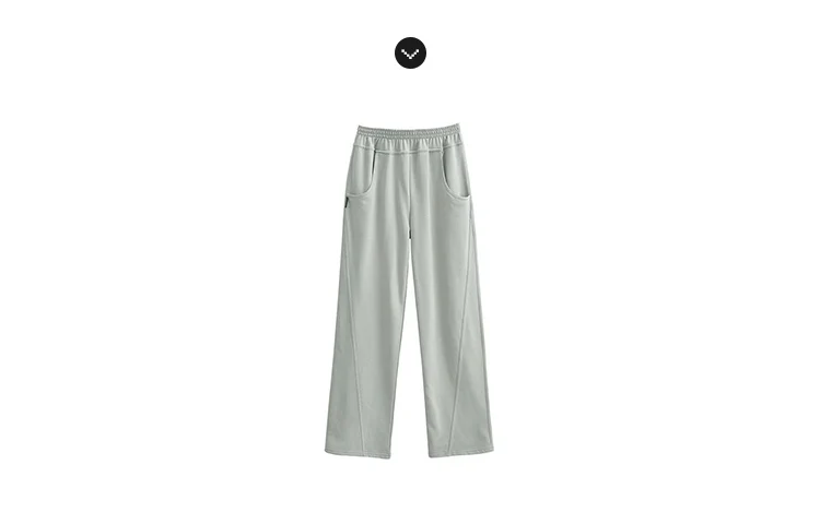 Pantaloni sportivi Casual High Street da donna alla moda primavera/autunno pantaloni sportivi a gamba larga a vita alta a gamba dritta di nuova moda WAJZ