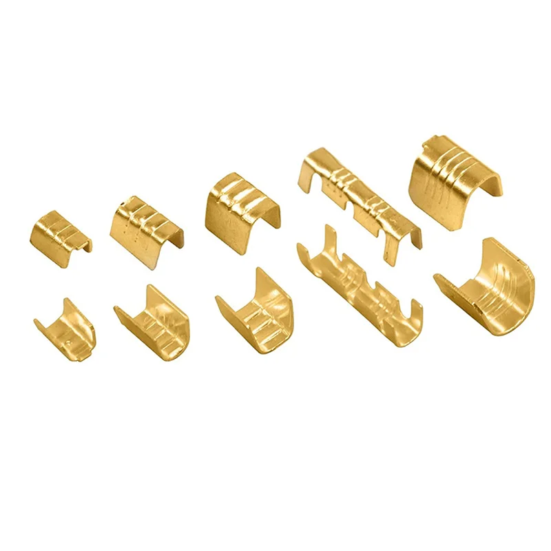 

ABMH-2000Pc U Shape Copper Ring Terminals Crimp Kit Non-Insulated Assortment Cable Wire Spade Electric Butt Connector 454TABC