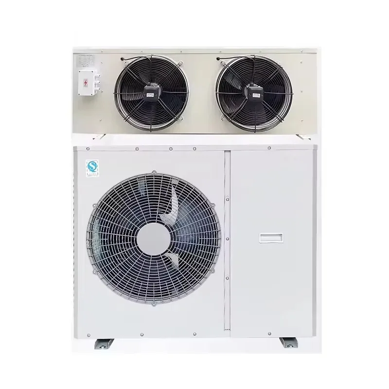 Air-cooled scroll compressor for freezer condensing device