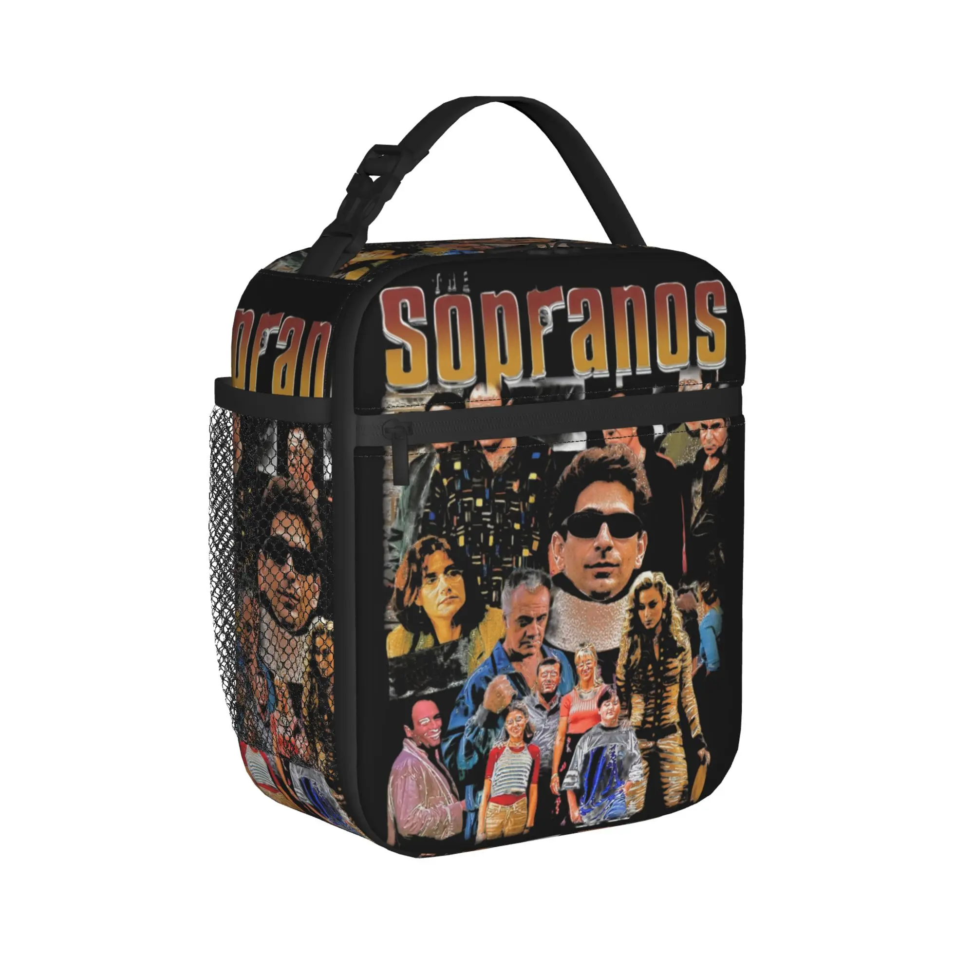Vintage 90s Sopranos Family Insulated Lunch Bag Thermal Bag Meal Container  High Capacity Tote Lunch Box Food Handbags Beach