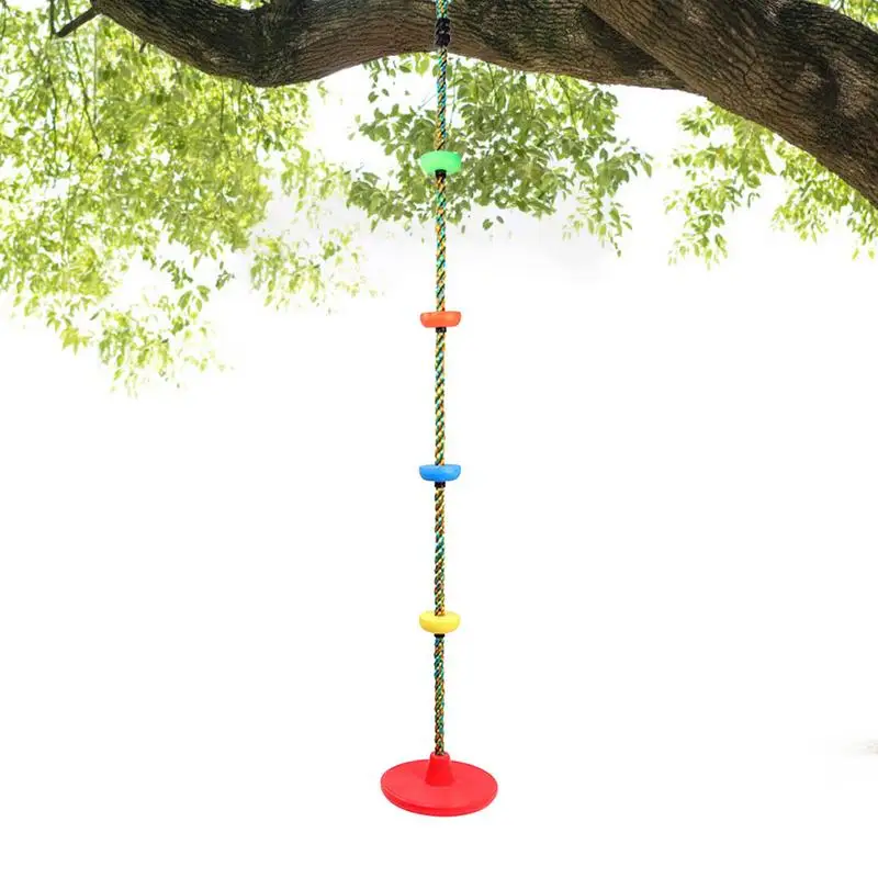 

Rope Swing For Climbing Climbing Rope Tree Swing For Kids Toddlers Children Sturdy Disc Swing Set For Tree Playground Garden