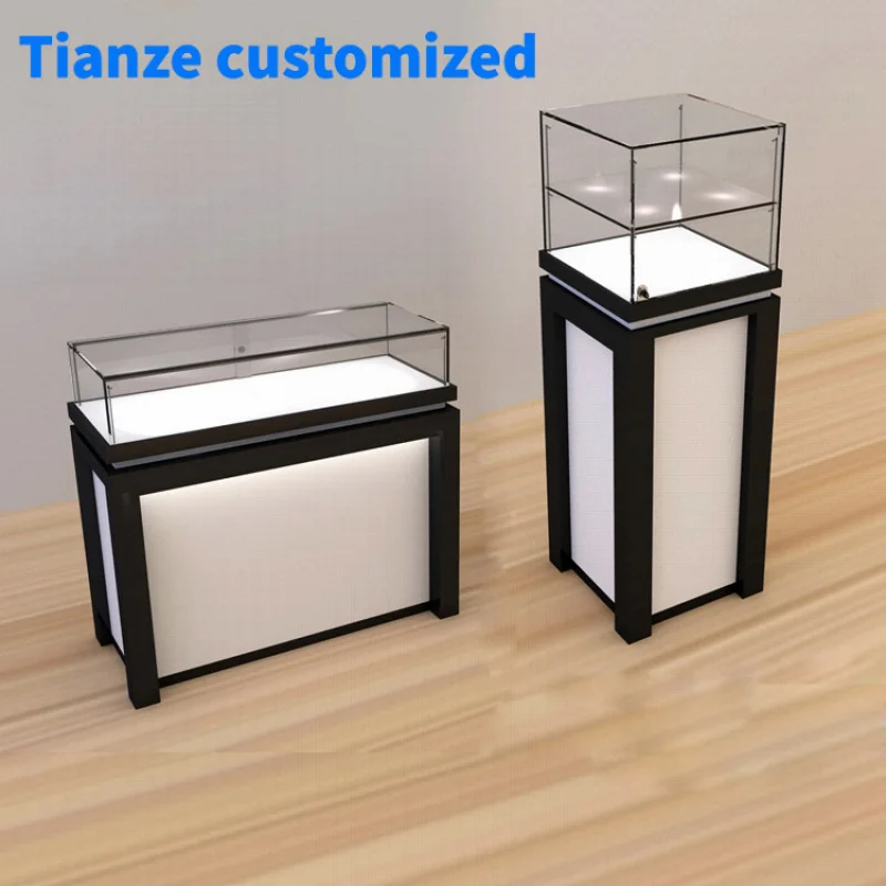 [Customized]Jewelry Store Fashion Floor Wooden Display Stand